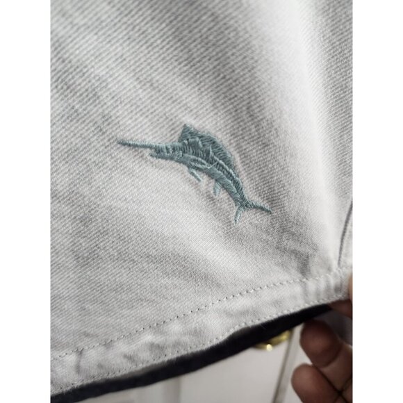 NWT Tommy Bahama Mens Size Large Canyon Beach Flannel Horizon Stripe Shirt NEW - Picture 3 of 13